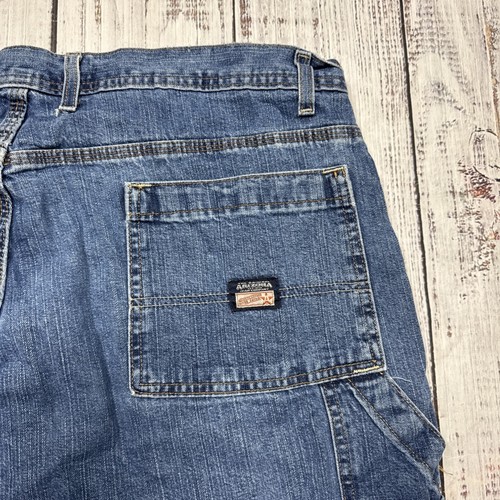 VINTAGE ARIZONA CARPENTER JEAN SHORTS MEN'S SIZE 40 JORTS GRUNGE Y2K SKATE HOLE - Picture 14 of 19