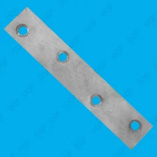 10x 100mm (4") Flat Steel Brackets Straight Mending Plates Repair Fixing Joining