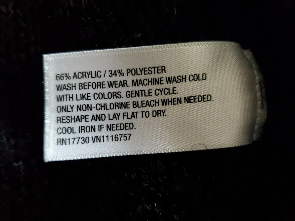 Cárdigan tejido Cherokee para niñas lentejuelas suéter brillante talla X pequeño 4/5 negro Foto 3 de 4