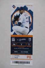 NEW YORK METS VS MILWAUKEE BREWERS 5/30/2017 FULL TICKET ~ MATT HARVEY
