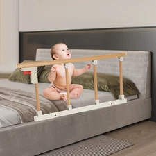 Bed Rail Safety Bed Guard Assist Handle Bedside Mount Home Care for Elderly NEW
