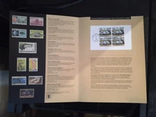 1984 THE WORLD OF RIVERS FIRST DAY OF ISSUE PAMPHLET SCOTT #2086 BLOCK OF 4