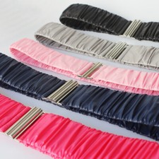 Women Waistband Elastic Belt Corset Frill Solid Decor for Jacket Puffer Coat DIY