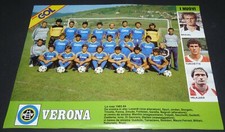 CLIPPING POSTER FOOTBALL GOAL 1983-1984 HELLAS VERONA GIALLOBLU HELKJAER BRIEGEL