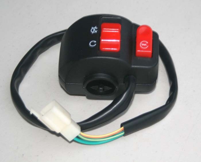 METAL THROTTLE HOUSING,KILL & START SWITCH 4 WIRES ROKETA