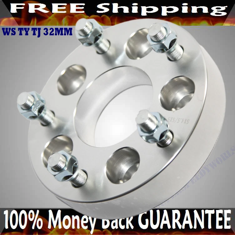 Adaptador de roda 1 peça 32MM para 87-06 Wrangler/02-13 Liberty 5LUG 5X4.5 5x5" 1.25 - Imagem 2 de 4