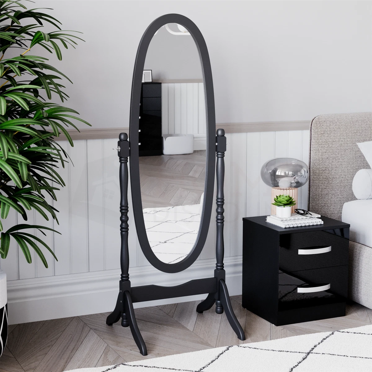 Oval sale mirror stand