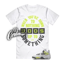 4 Light Lemon Twist White Graphite Grey T Shirt Match DTN