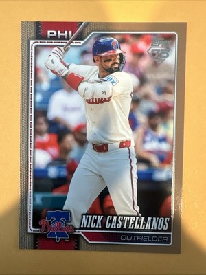 Nick Castellanos - 2026 Topps Series 1 -  #17 Gold # /2026 - Phillies