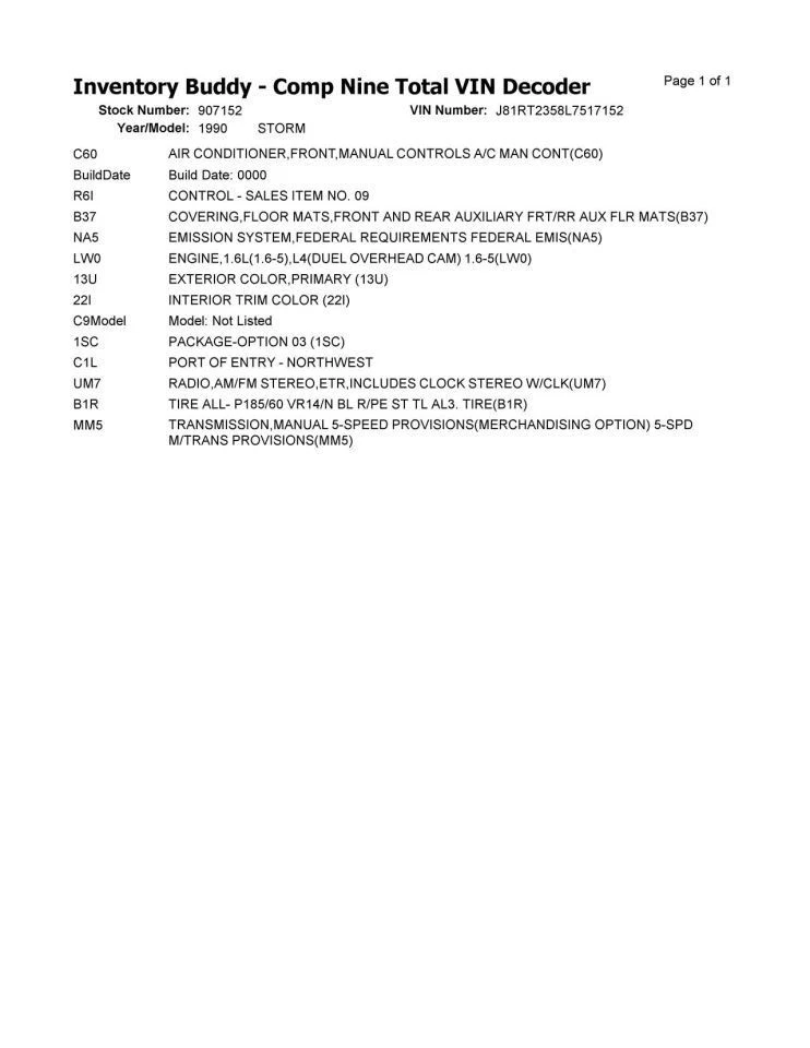 Нагреватель климат-контроль с переменным током подходит для 90-93 STORM 369076 - Изображение 3 из 4