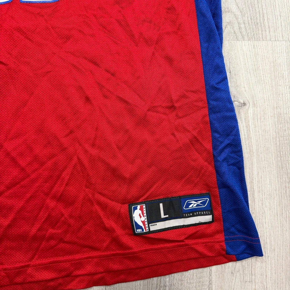 Баскетбольная футболка Reebok Detroit Pistons Richard Hamilton мужская большая красная NBA  - Изображение 3 из 4