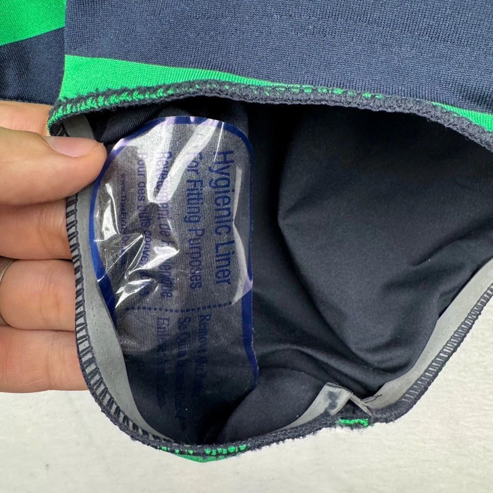 Купальник Michael Kors в полоску из двух частей с вырезом деталь новый с Ярлыками размер 6 взлетно-посадочная полоса на молнии - Изображение 4 из 4