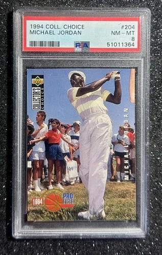 1994 Collector's Choice Michael Jordan 'Pro Files' #204 (5x MVP/HOF) PSA 8 NM-MT