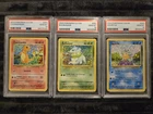 Pokemon 2023 Legendary Collection Charmander, Bulbasaur, Squirtle PSA 10