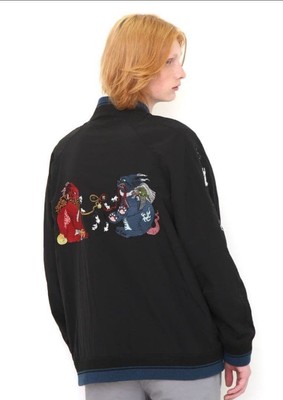 graniph Ayako Ishiguro Sukajan Blouson Jacke Schwarz M Guter Zustand