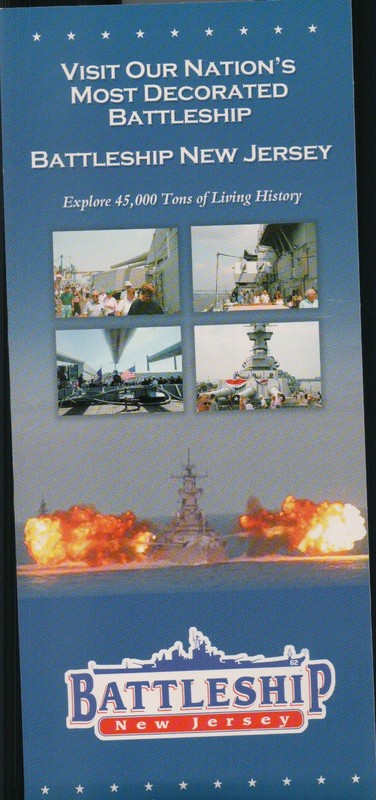 USS New Jersey BB 62 Advertising pamphlet