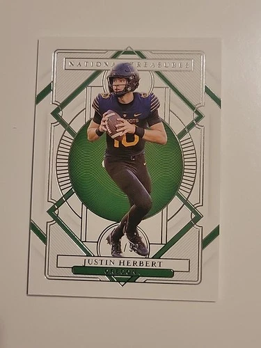 2021 Justin Herbert /99 National Treasures Collegiate #12