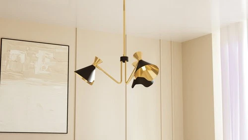 Quoizel ADN5026 Arden 3 Light 26"W Chandelier - Black - Picture 2 of 8