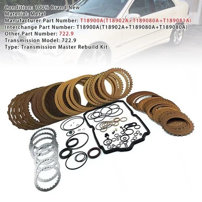 AREYOURSHOP 722.9 Transmission Rebuild Kit Overhaul Seal Clutch Plates Pour Mercedes-Benz H