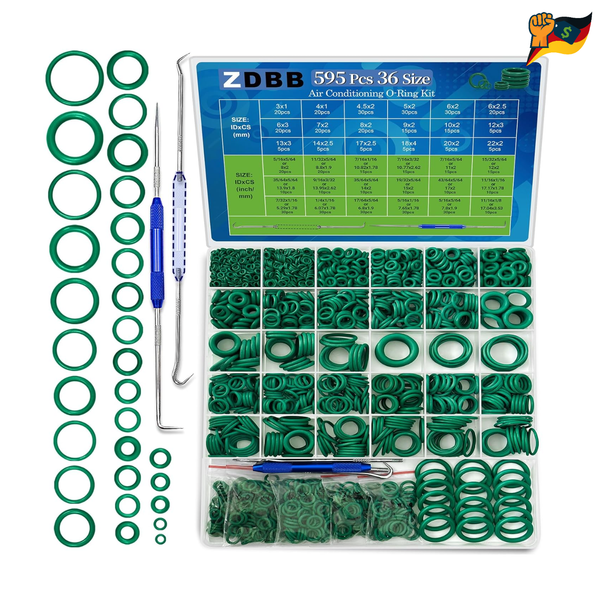 AC O-Ring Set Zdbb 595 StüCk Metrisch SAE Klimaanlage Dicht-image