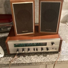 Vintage Realistic Receiver And Speakers Model 31-2033