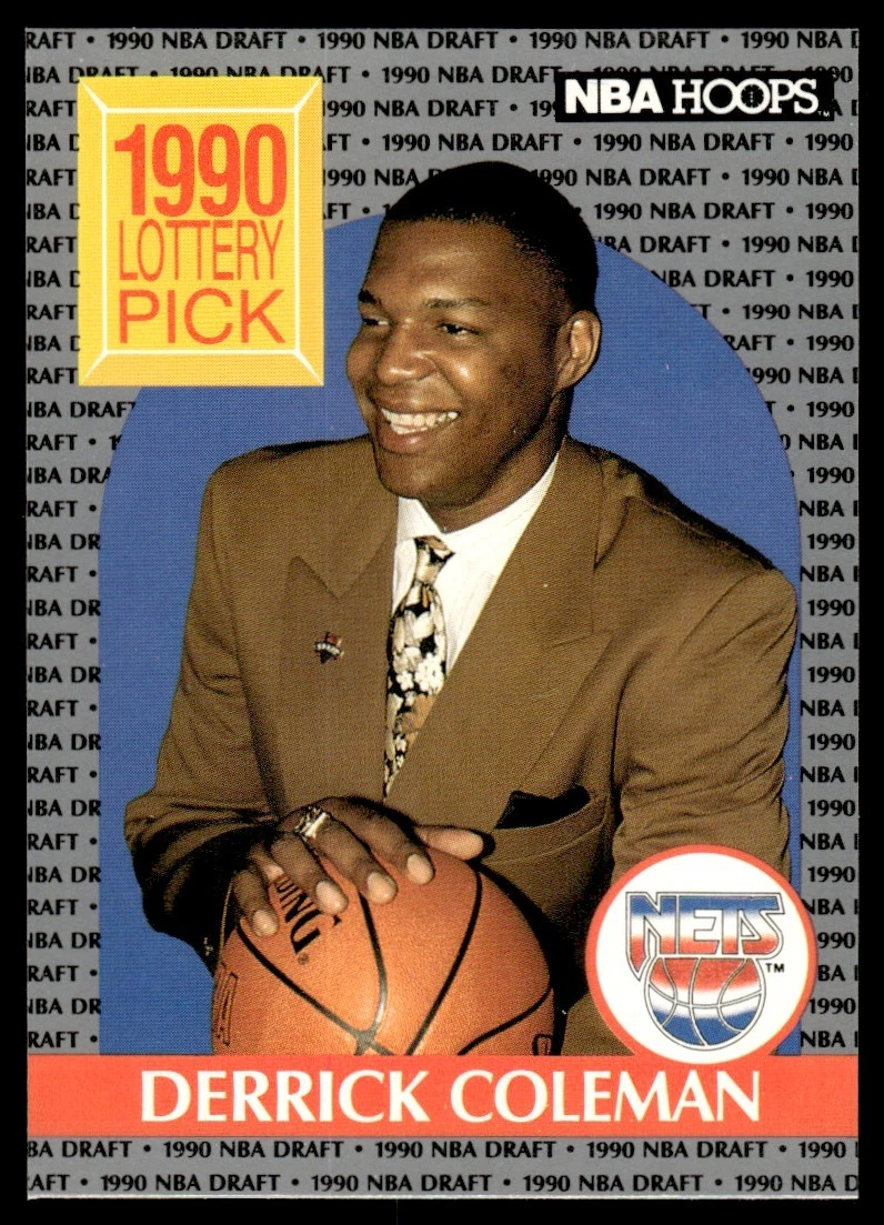 1990-91 Hoops Derrick Coleman Rookie New Jersey Nets #390 | eBay