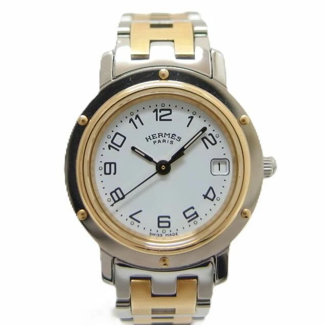 HERMÈS Orologio da polso analogico HERMES Clipper bianco donna quarzo CL4.220 usa oroento