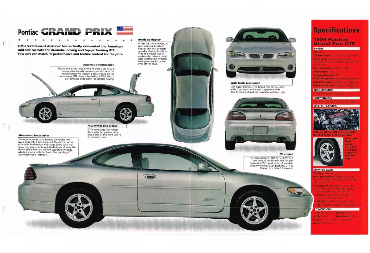 1999 Pontiac Grand Prix Accessories & Parts at