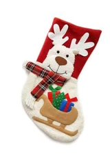 Wizardi Deer Christmas Stocking F07M5-4 Deer