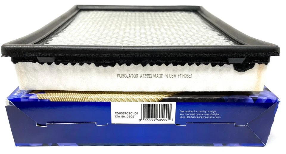 Filtro de aire-VIN: F, FI Purolator A33593 para Ford Lincoln Mercury varios vehículos Foto 3 de 3