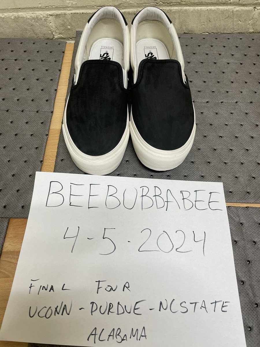 VANS OG SLIP-ON 59 LX PREMIUM LEATHER BLACK MARSHMALLOW