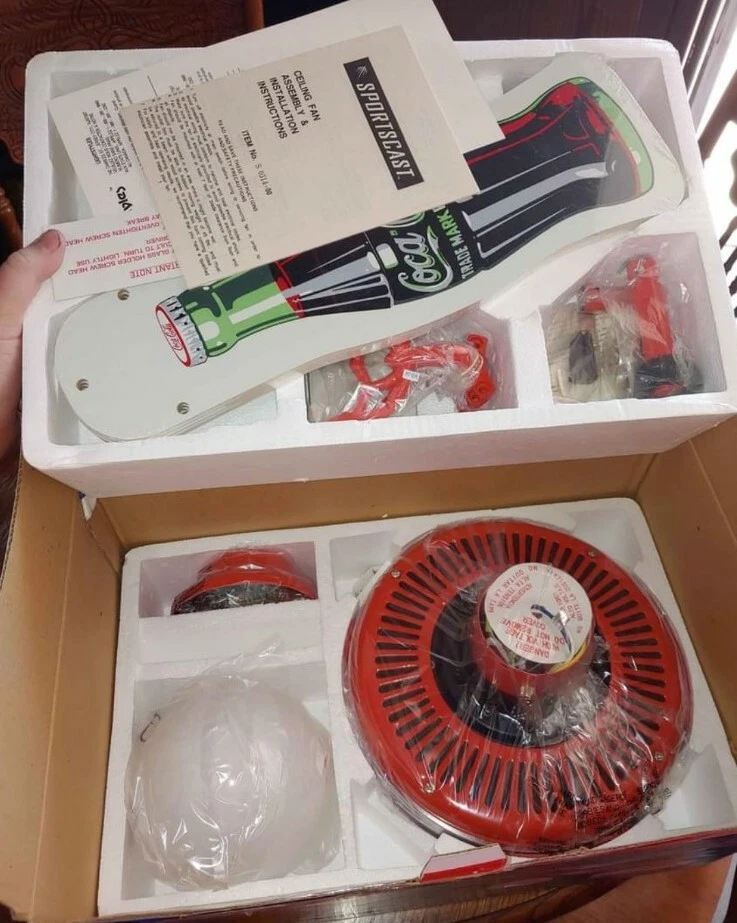 Coca Cola Ceiling Fan Globe Shelly Lighting