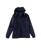 Moerdeng Windbreaker Jacket Men's M or XL Navy Blue Water Weather Resistant