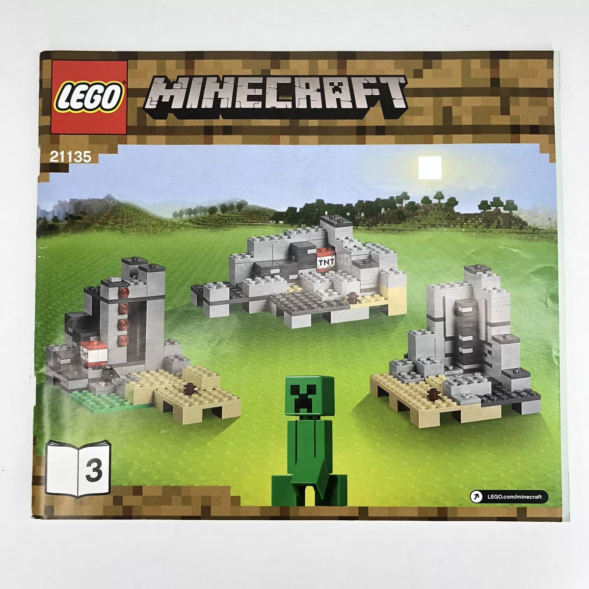 LEGO MINECRAFT Crafting Box Set 21135 MANUAL 3 ONLY!!! READ | eBay