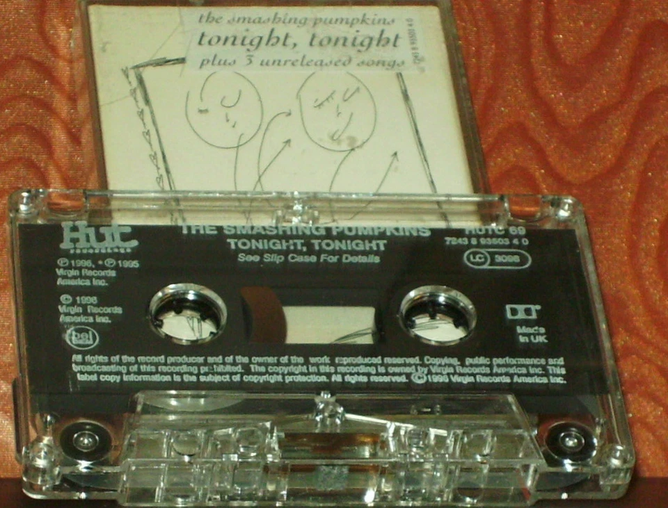 The Smashing Pumpkins Tonight, Tonight CASSETTE SINGLE ROCK Alternative Rock - Image 2 of 4
