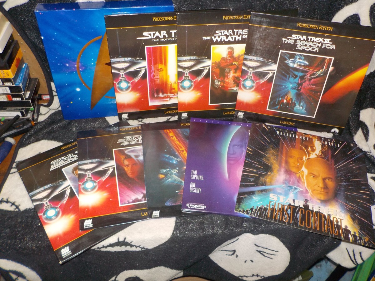Star Trek Collection 8 Films +Voyages Box Widescreen Laserdisc LD