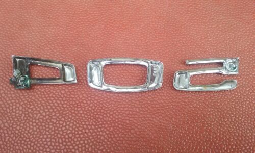 PEUGEOT "504" Emblème Lettrage Logo Chrome*/Badge Emblem Letters/Schriftzug - Imagen 3 de 8