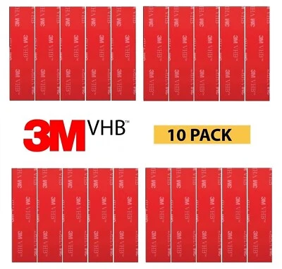 Double Sided 3M VHB Self Adhesive Pad Tape Strong Sticky Pads 90mm x 20mm 10pcs