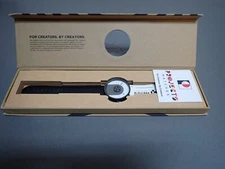 NEW Projects Watches PJT-7801BL Overlap 40mm Black Leather Band Watch