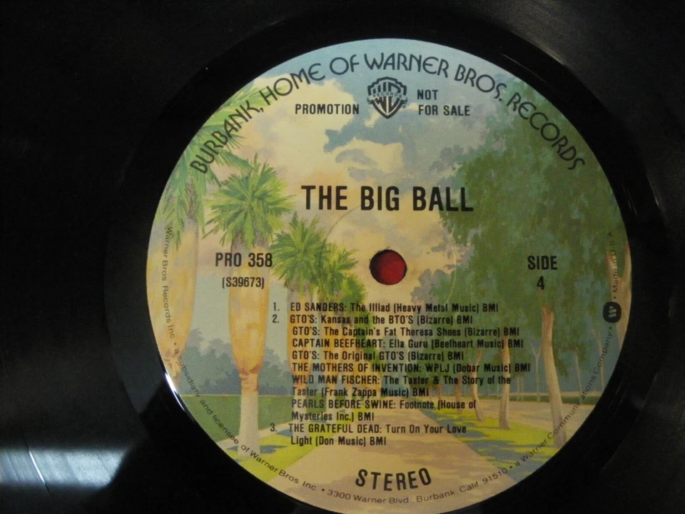 THE BIG BALL *2xLP* Warner Bros PRO358* Original 1970 mothers, grateful dead - Image 3 of 4