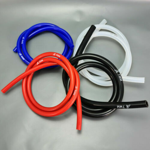 3-10mm Silicone Vacuum Hose Turbo Boost Pipe Water Air Hose Blue Red Black Clear