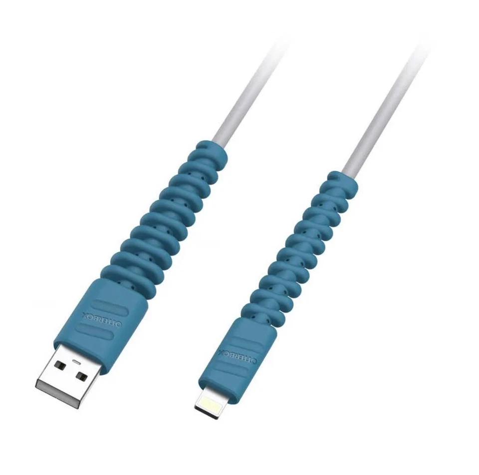 OtterBox Kids EasyGrab Mobile Charging & Audio Cable Bundle Lighting Blue / Gray - Image 3 of 4