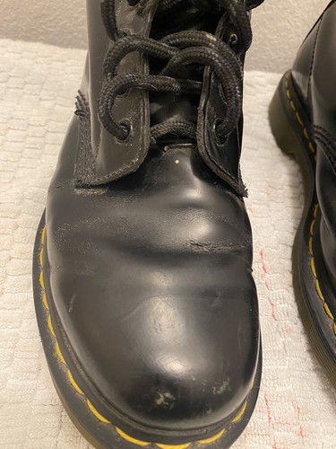 Dr Martens 1914 Black Smooth Leather Tall Boots Size 9 Womens - Picture 3 of 15