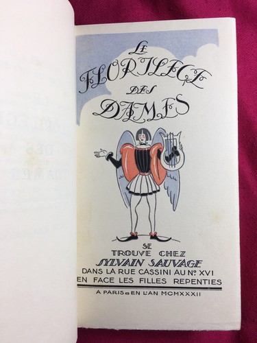 LE FLORILÈGE DES DAMES. AVEC 38 DESSINS EN COULEURS DE SYLVAIN SAUVAGE. 1932. - Picture 7 of 12