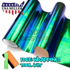 Neo Chrome Dark Black Chameleon Tint Headlights Taillight Fog Lights Vinyl Film