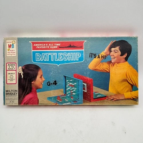 VINTAGE Battleship COMPLETE Milton Bradley 1971 Classic Strategy Board Game Kids
