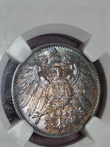 1911-A Germany Silver Mark KM-14 NGC MS-62 (Toned)