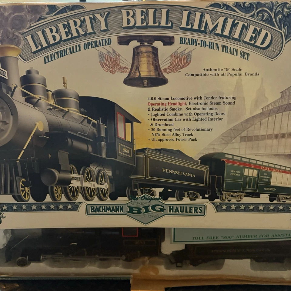 Bachmann Big Haulers Liberty Bell Limited G Scale Train Set 58616 Incomplete - Image 2 of 4
