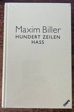 Maxim Biller Hundert Zeilen Hass Gebundene Au...