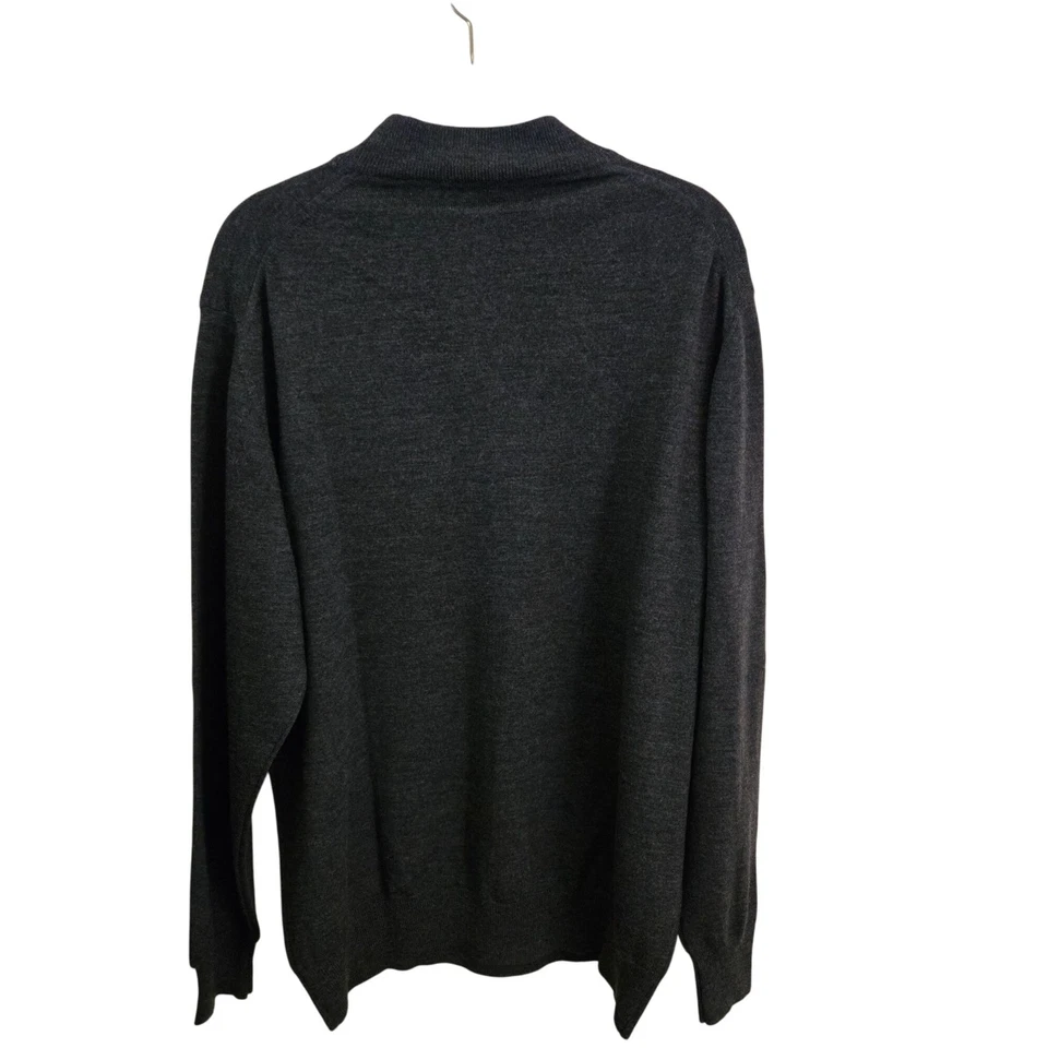 Metropolitan View 100% Italian Wool Textured Mock Neck Sweater Size L - Image 2 of 4